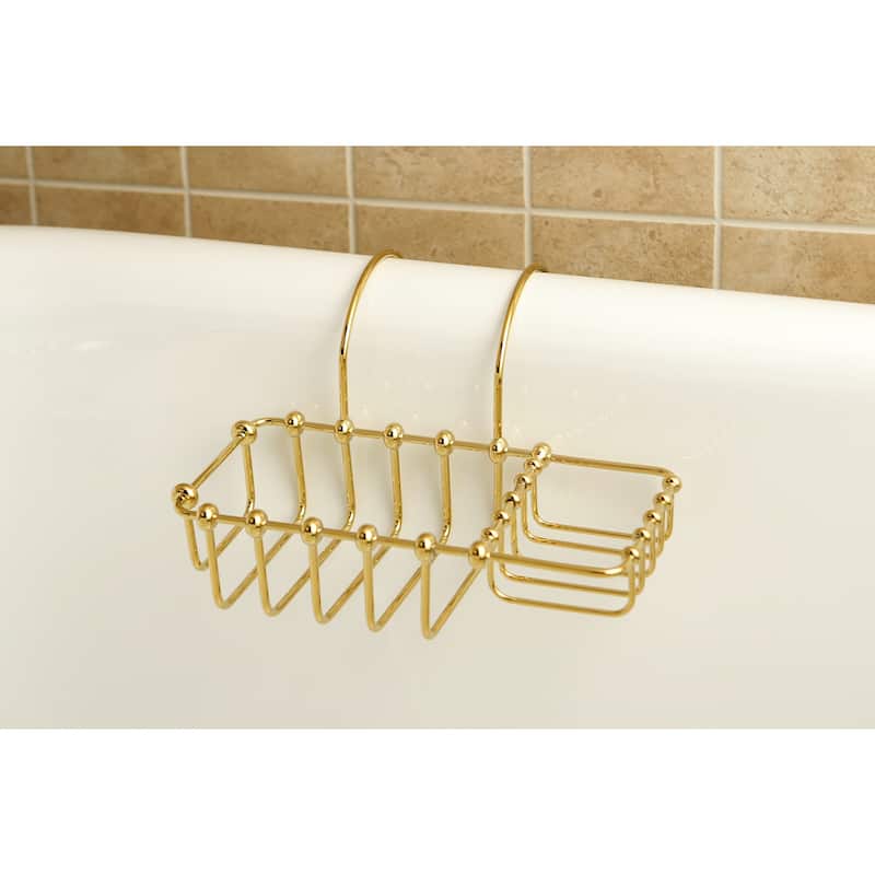 Vintage 8-3/8 Inch Clawfoot Tub Hanging Soap and Sponge Holder