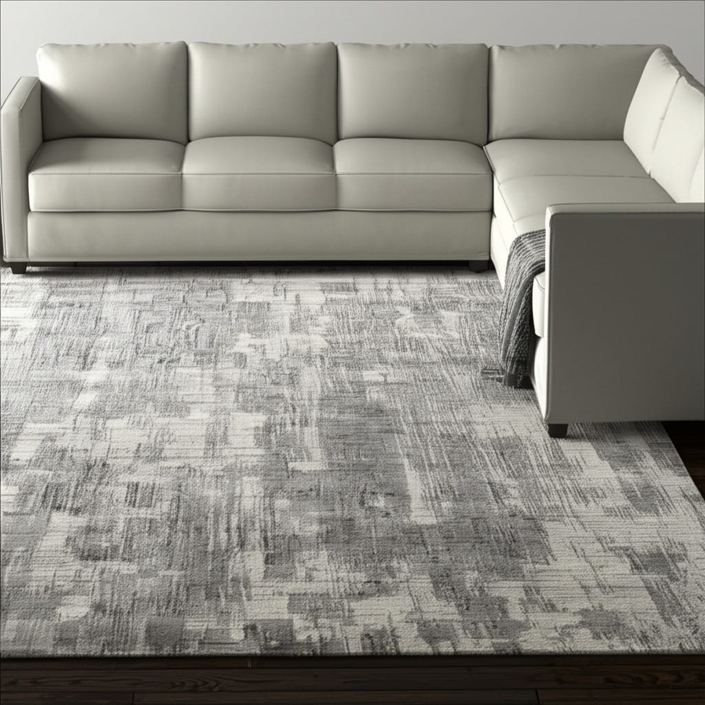 HomeRoots Abstract Casual Rectangle Area Rug - 180.00 in. x 144.00 in. x 0.39 in.