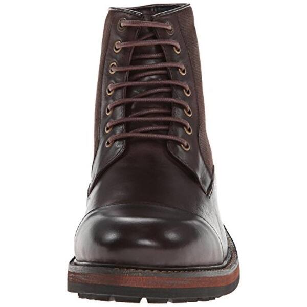 Shop Bugatchi Mens Northstar Casual Boots Leather Canvas