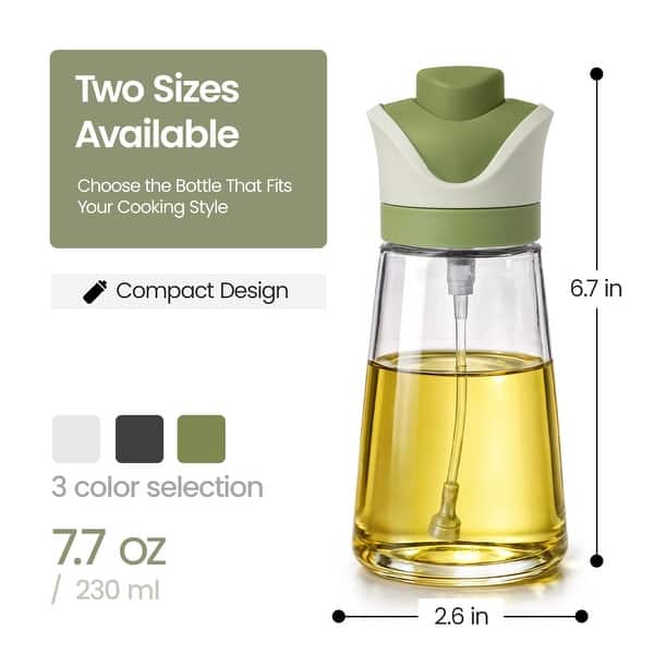 dimension image slide 1 of 3, Small 2-in-1 Oil Sprayer - Set of 2 230ml