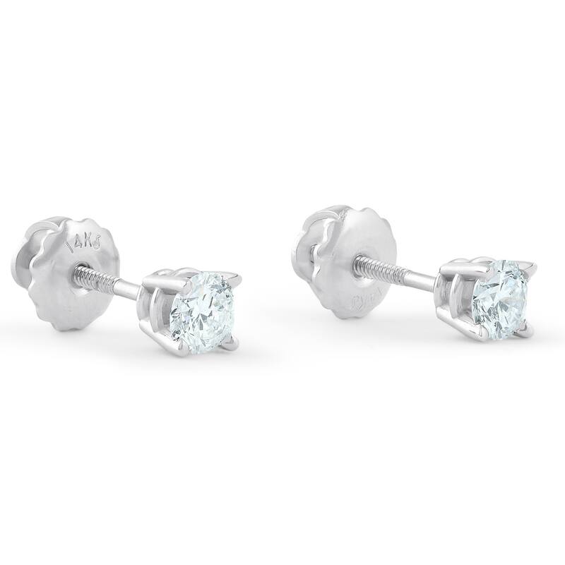 Platinum 1/2 ct Diamond Studs