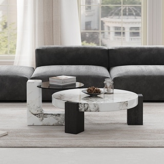 Set of 2 Round Nesting Coffee Table Set - Bed Bath & Beyond - 39691572