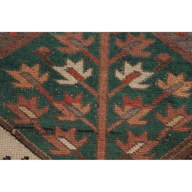 Distressed Bakhtiari Persian Vintage Area Rug Hand-Knotted Wool Carpet - 7'1"x 10'3"