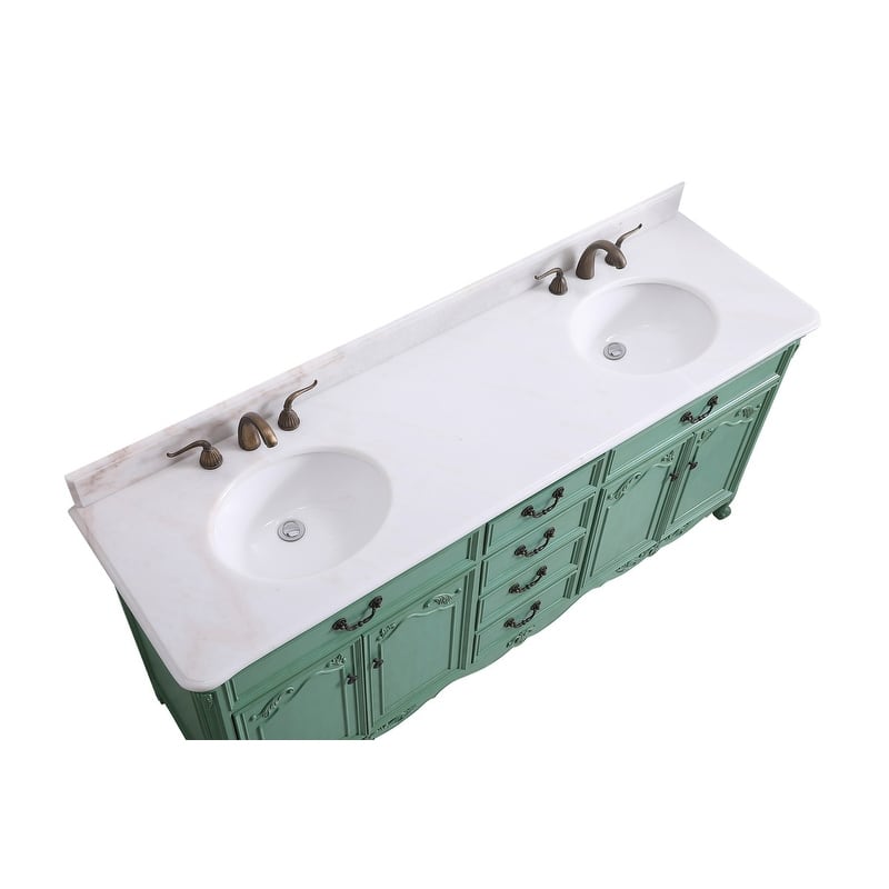 72" Double Bathroom Vanity Sink