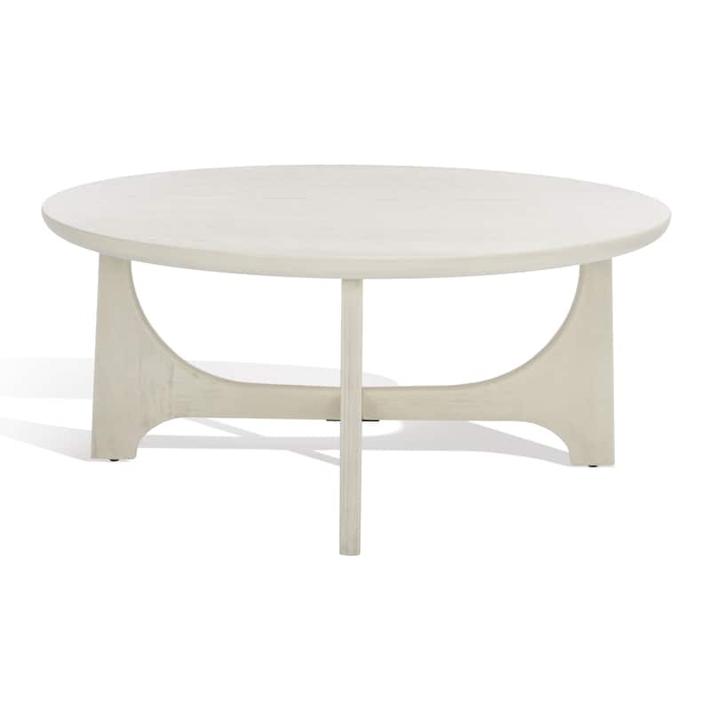 SAFAVIEH Couture Sasha Wood Round Coffee Table - 40 in. W x 40 in. D x 18 in. H