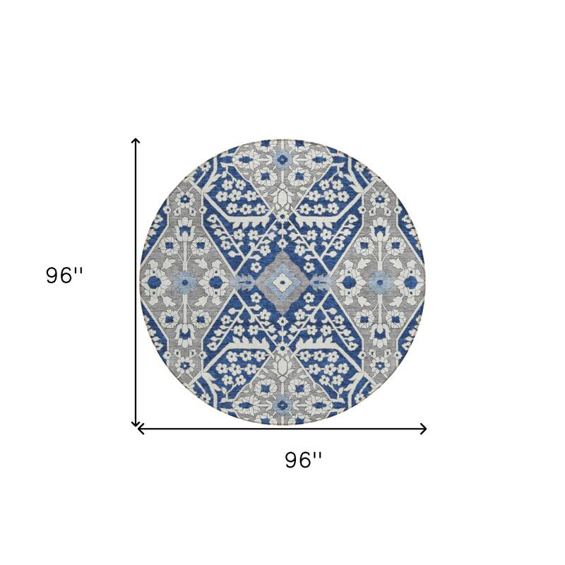 HomeRoots Floral Transitional Rectangle Outdoor Rug