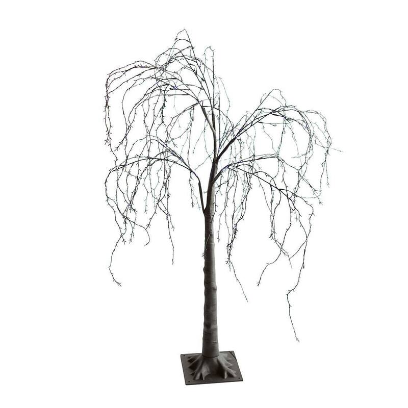 Indoor/Outdoor Electric Lighted Weep Willow Tree, 4' Tall