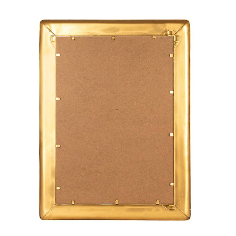 Metal Wall Mirror with Raised Edge Frame - 28.5"L x 1.8"W x 38.0"H