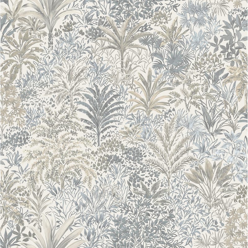 Fine Decor Meilani Natural & Grey Palm Landscape Wallpaper