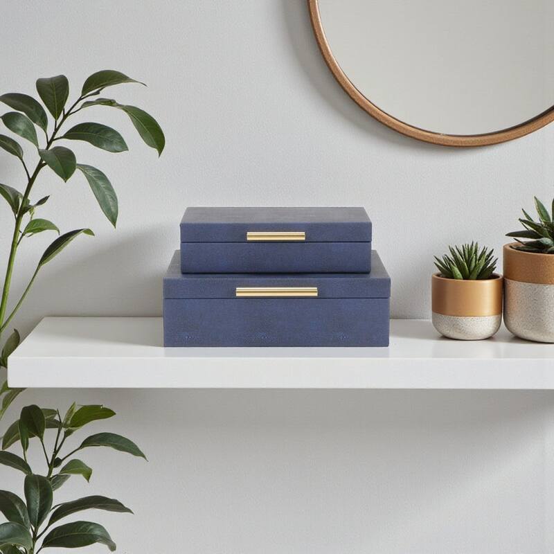 Lusan Black Vinyl Decorative Box Set