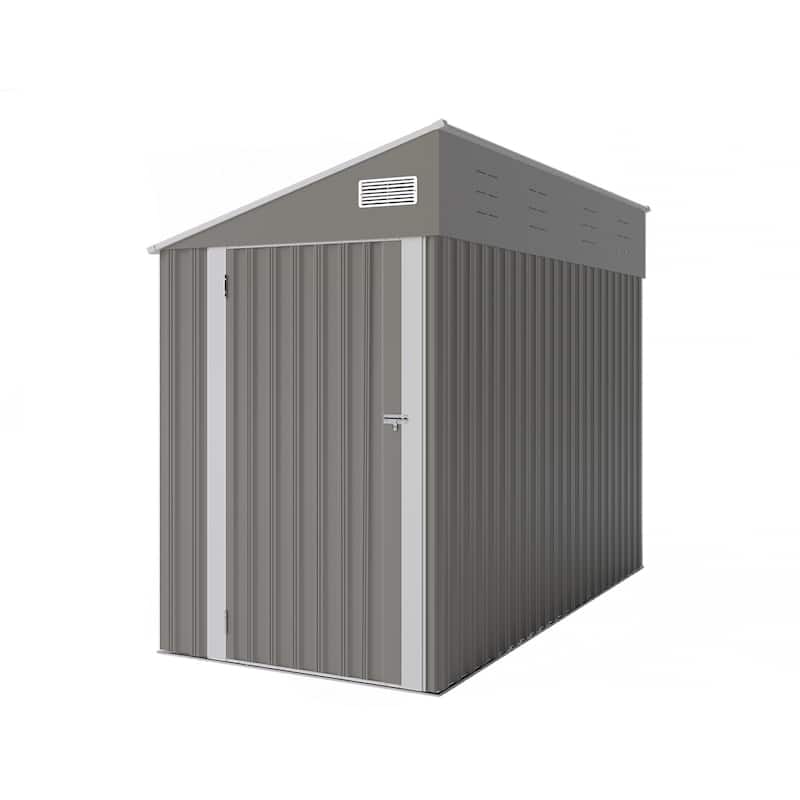Durable Storage Shed with Single-Hinge Door