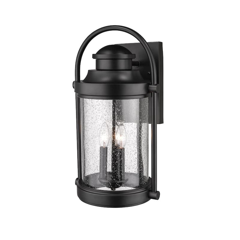 Livingston 3 Light Outdoor Wall Sconce - Powder Coat Black