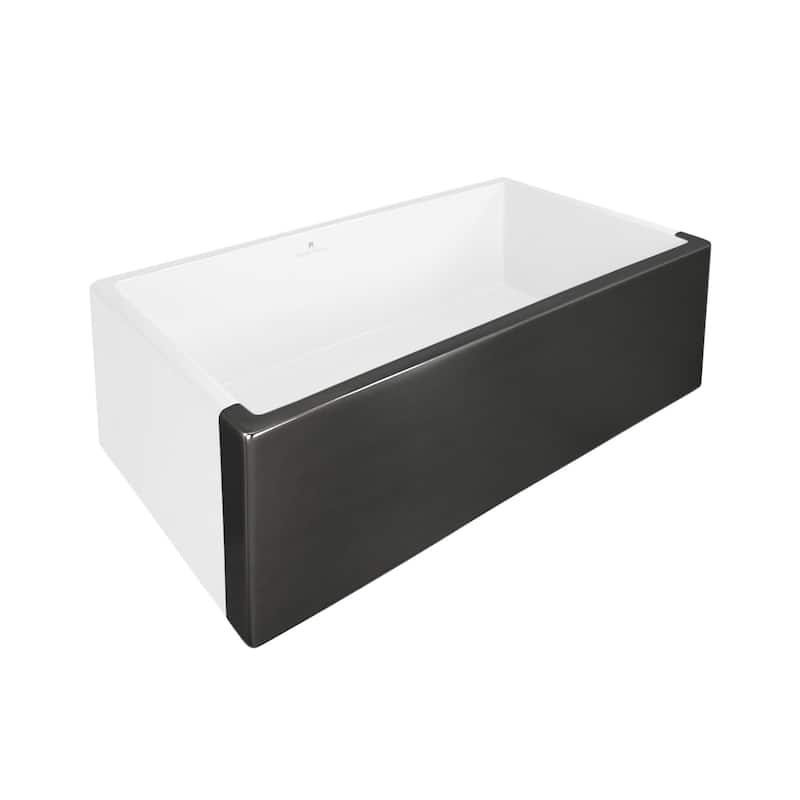 Dreamer Fireclay Farmhouse Kitchen Sink - 30" x 17.75" x 10"