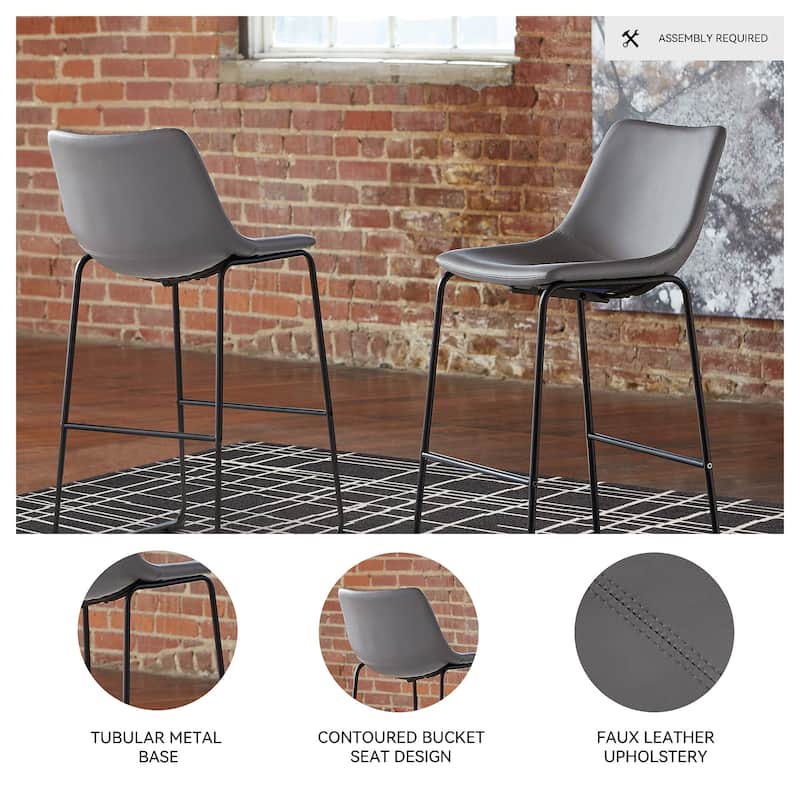 Signature Design by Ashley Centiar Counter Height Bar Stool (Set of 2)