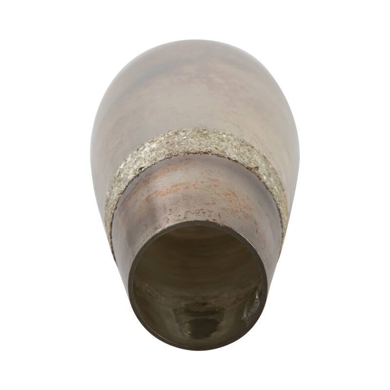 Sagebrook Home Glam Modern Glass Vase