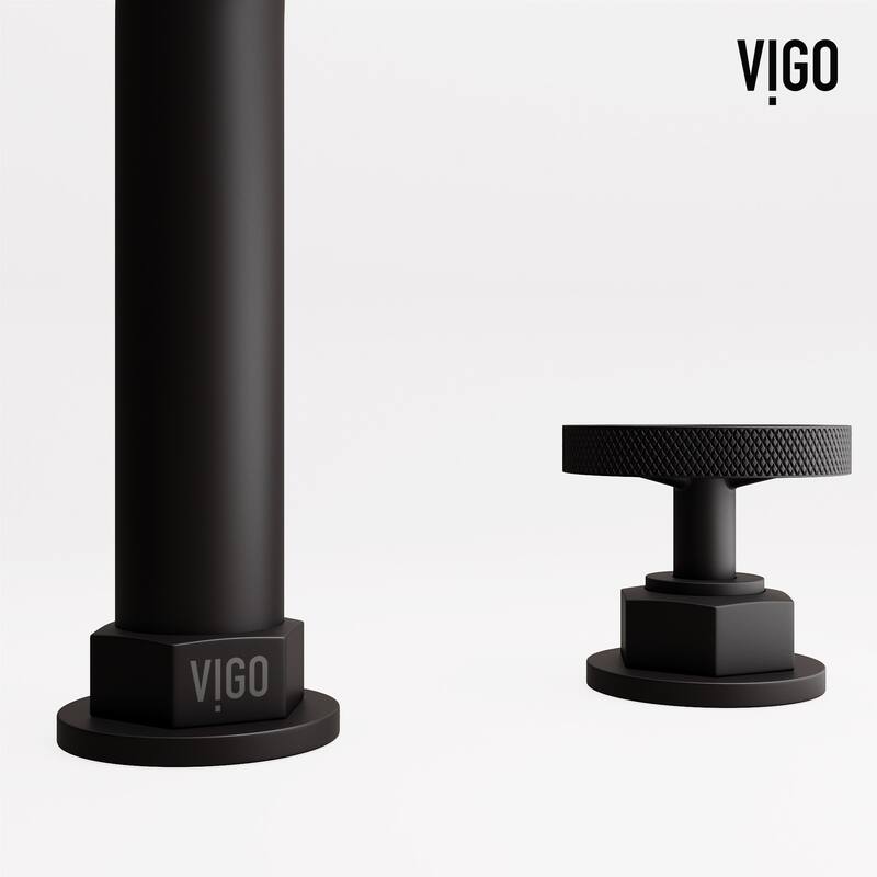 Vigo VG01305 Hart 1.2 GPM 8" H Double Handle Widespread Bathroom
