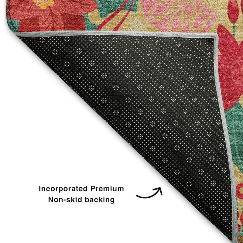 Premium Washable Super Soft Holiday Nutcracker Mayfield Rug