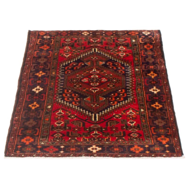 ECARPETGALLERY Hand-knotted Andelz Red Wool Rug - 3'10 x 5'0