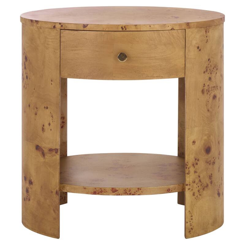 SAFAVIEH Home Philippe 1-Drawer 1-Shelf Accent Table - 22"W x 16"D x 23"H - Natural