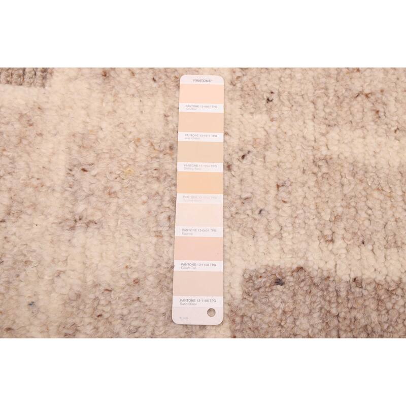 ECARPETGALLERY Hand-knotted Looma Ivory Wool Rug - 8'2 x 9'8