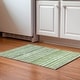 preview thumbnail 90 of 107, Premium Washable Super Soft Stripe Mayfield Rug Green - 1' 8" x 2' 6" - Rectangle