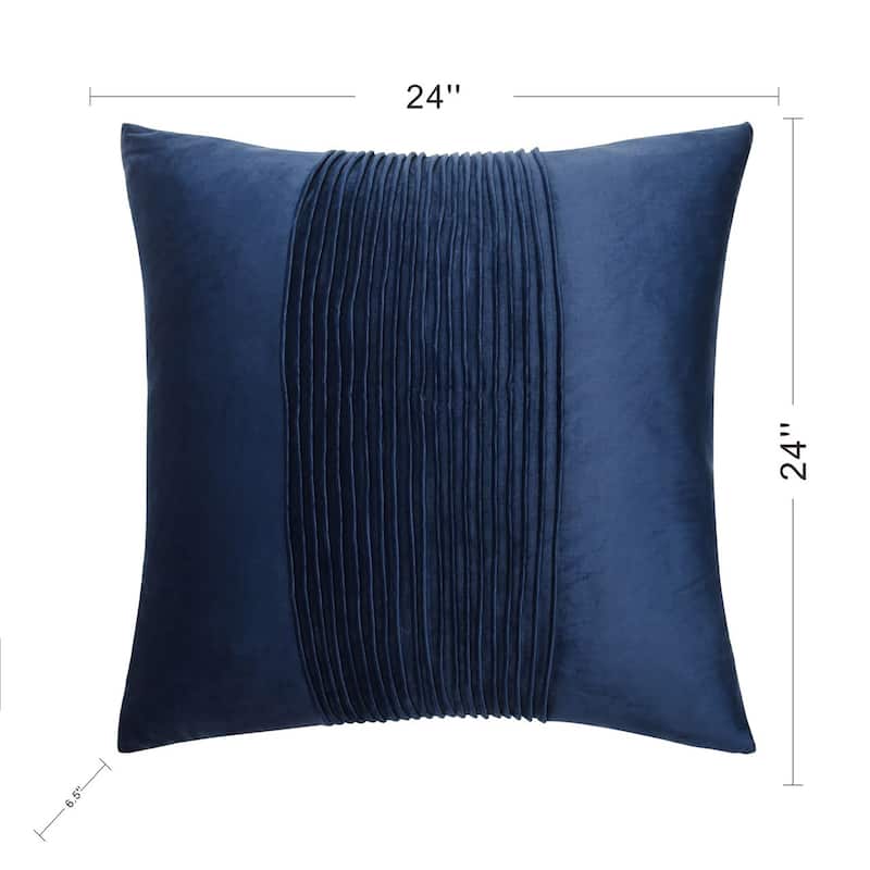StyleCraft Dann Foley - Tuxedo - Velvet Tux Pleat Pillow