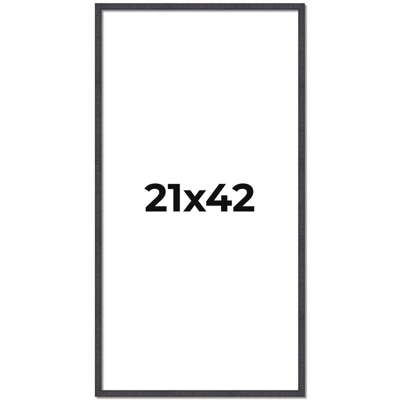 21x42 Frame Brown Solid Wood Picture Frame - Complete Modern Photo
