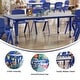 preview thumbnail 29 of 41, 23.625"W x 47.25"L Plastic Adjustable Activity Table-School Table for 6