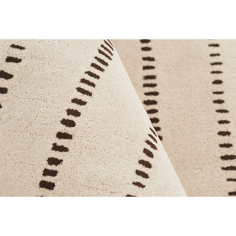 Momeni Simba Striped Wool Area Rug
