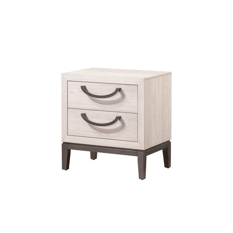 Demora Beige Upholstered Panel Bed