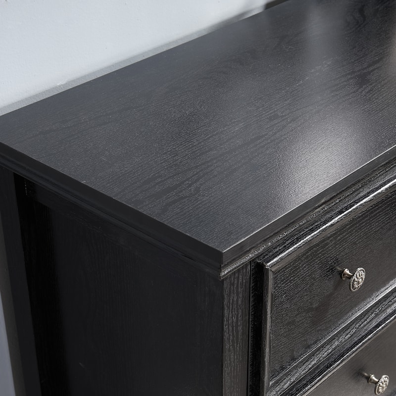 Farmhouse Modern 7-Drawer Horizontal Dresser, Cabinet, Storage Clothes, Storage Drawers Cabinet for Living Room