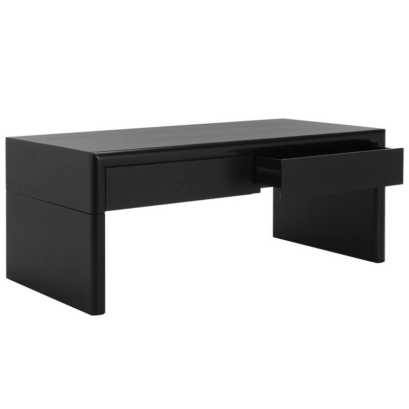 SAFAVIEH Home Collection Rune Coffee Table W/ Drawers - 47" L x 24" D x 20" H
