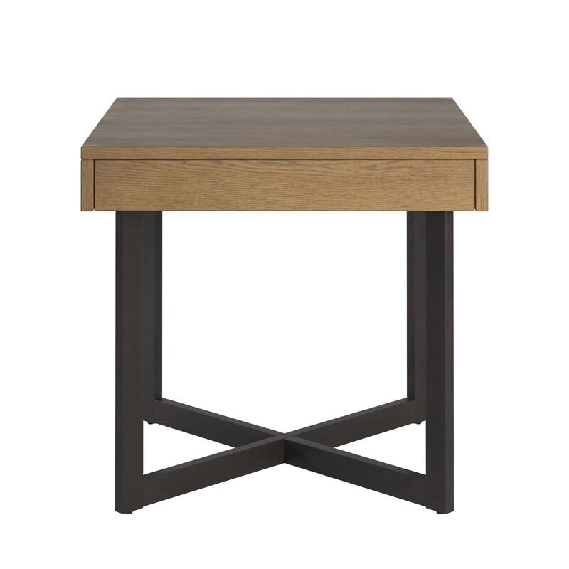 Eldersley Wood Finish End Table with One Drawer by iNSPIRE Q Modern