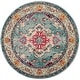 preview thumbnail 43 of 164, SAFAVIEH Monaco Lillie Boho Medallion Distressed Area Rug 11' Round - Light Blue/Fuchsia