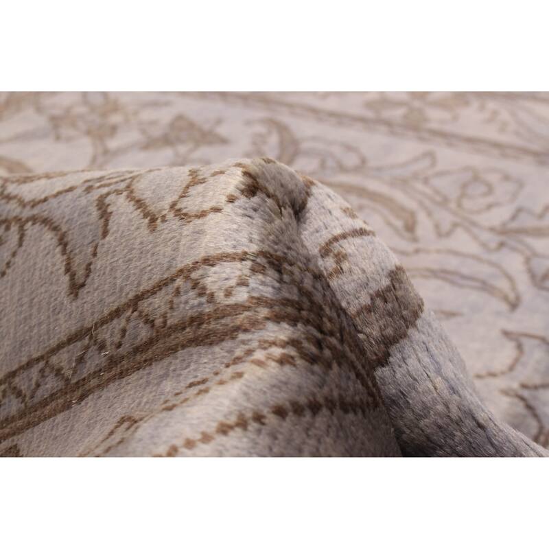 ECARPETGALLERY Hand-knotted Vibrance Grey Wool Rug - 3'6 x 5'0