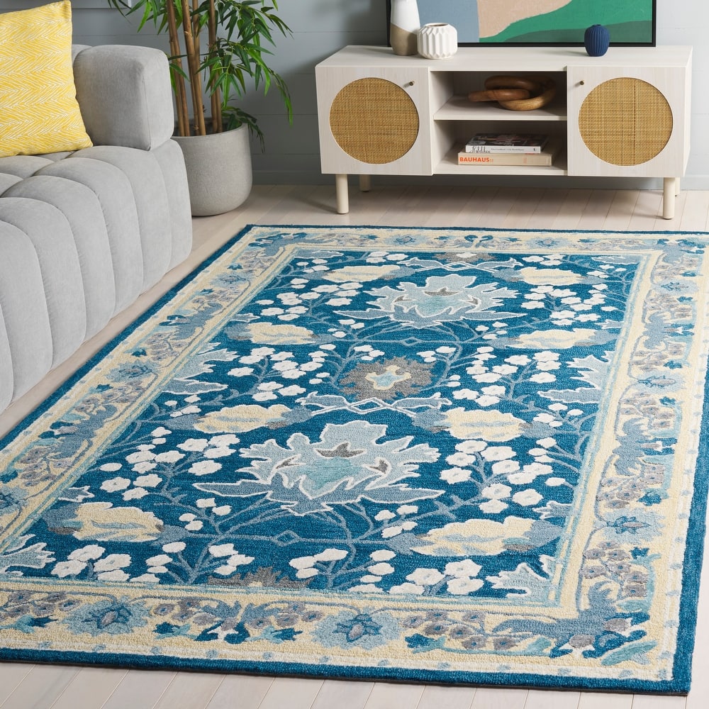 SAFAVIEH Handmade Earthly Treasure Boyana Traditional Wool Rug