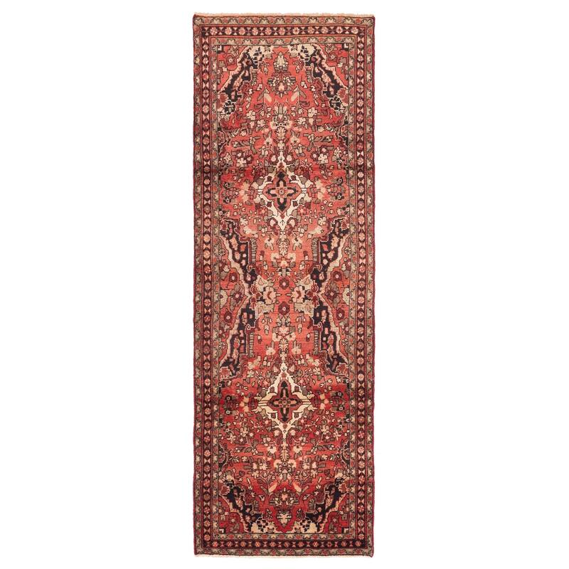 ECARPETGALLERY Hand-knotted Andelz Light Red Wool Rug - 2'11 x 9'5