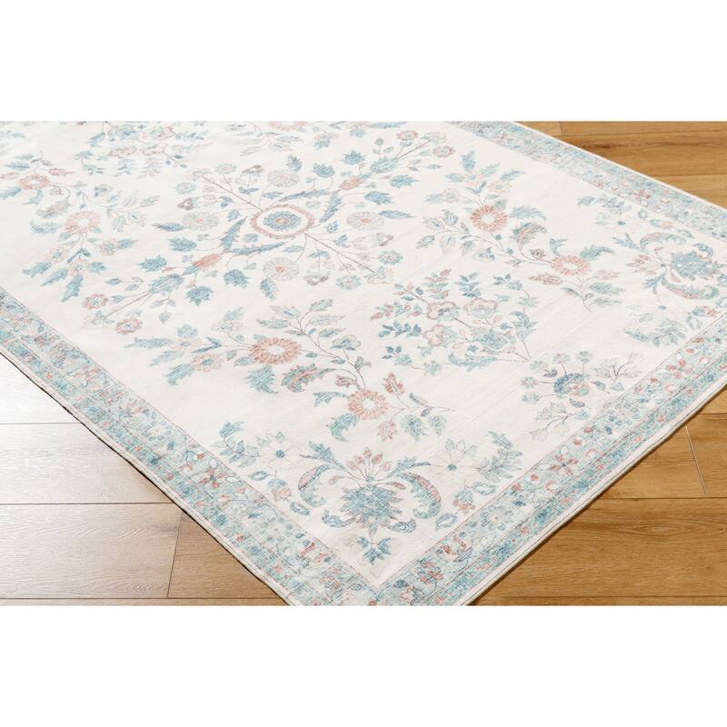 Livabliss Lavable Traditional Medallion Washable Area Rug