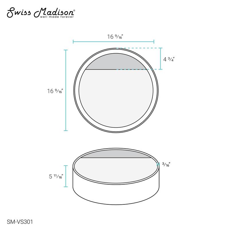 Beau 16.5” Round Vessel Bathroom Sink