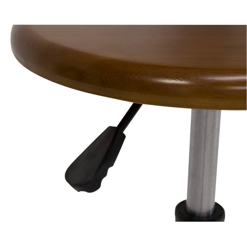 Studio Designs Retro Wood Seat and Height Adjustment Stool