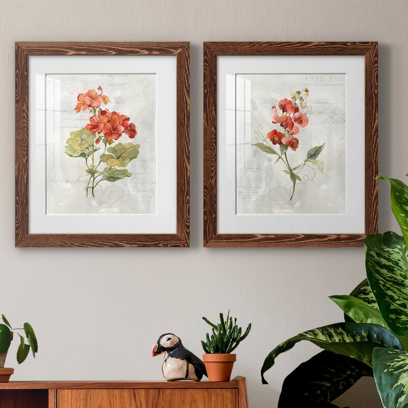 Linen Geranium-Premium Framed Print - Ready to Hang