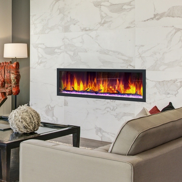 Dynasty Cascade 64 in. Smart Control Electric Fireplaces-BTX64 - 64.5. Opens flyout.