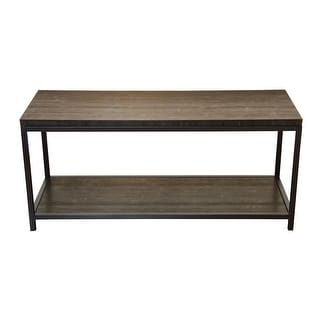 Carbon Loft Meronym 2-Tier Solid Bamboo Steel Frame Console/Bench (Bamboo - Wood)