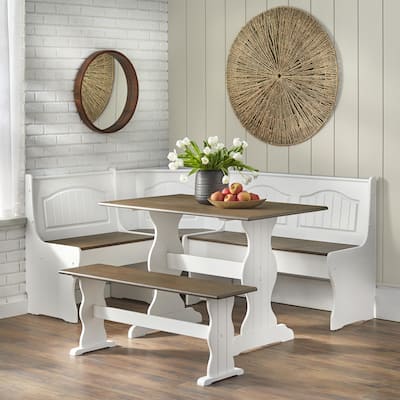 Simple Living Washington 3-piece Breakfast Nook with Storage