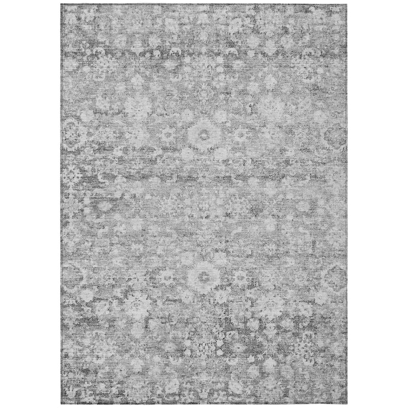 HomeRoots Oriental Traditional Rectangle Outdoor Rug