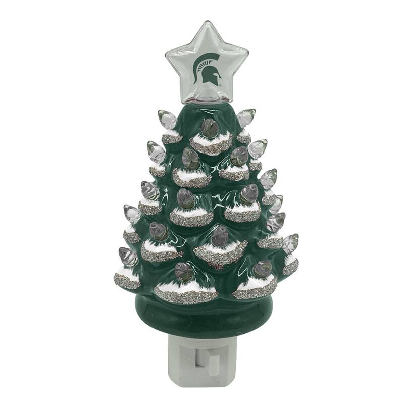 6.5" Michigan State Xmas Tree Nite Lite