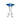 27in Tall Floor Mist Fountain with LED Lights and Inline Control - Blue Glass and Metal Design, Blue Freestanding Mist Fountain