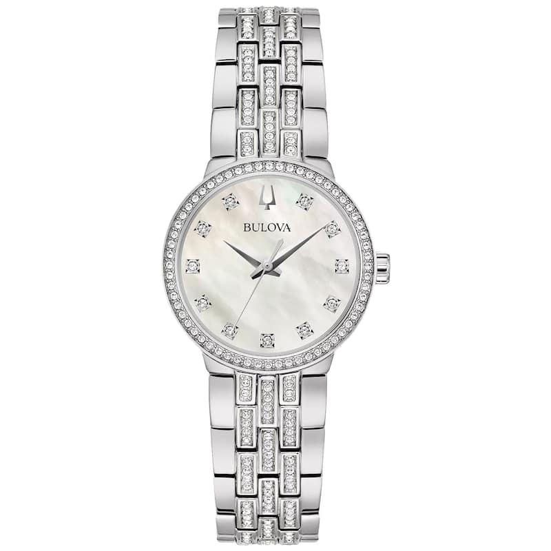 Bulova Women's Classic White Dial Watch - 96X163 - One Size
