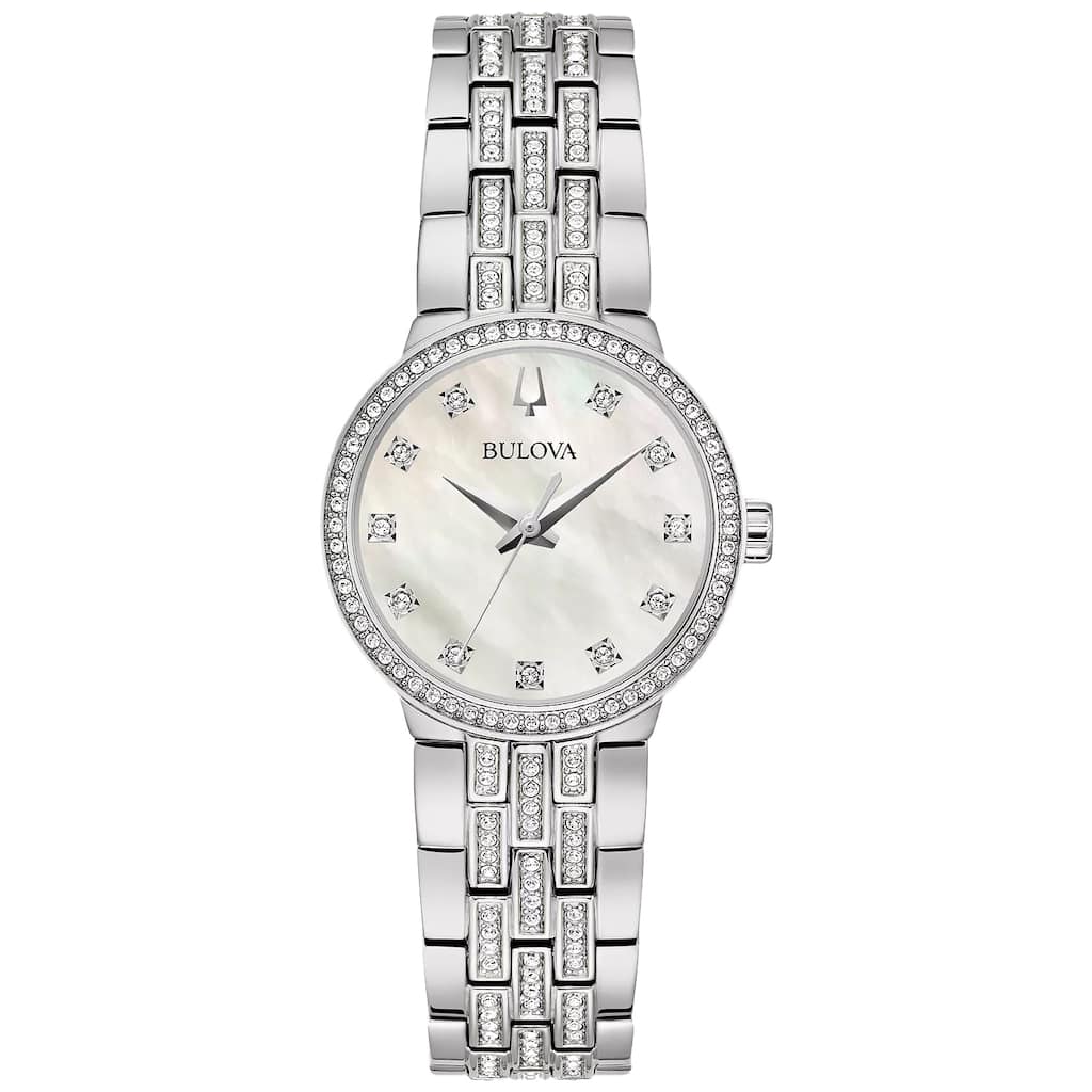 Bulova Women's Classic White Dial Watch - 96X163 - One Size