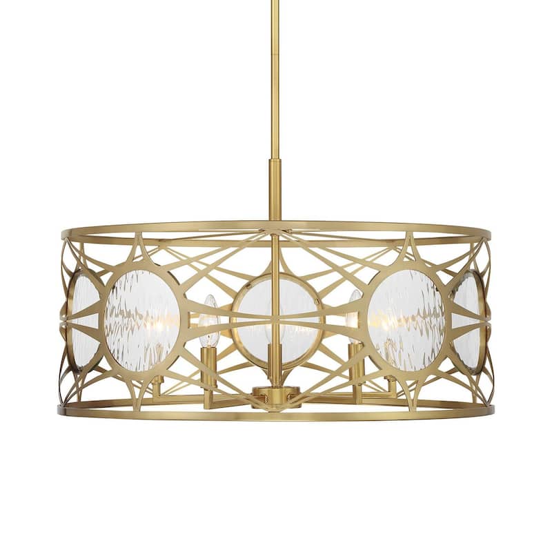 Savoy House 6-5065-5 Balfour 5 Light 24" Wide LED Candle Style - Warm Brass